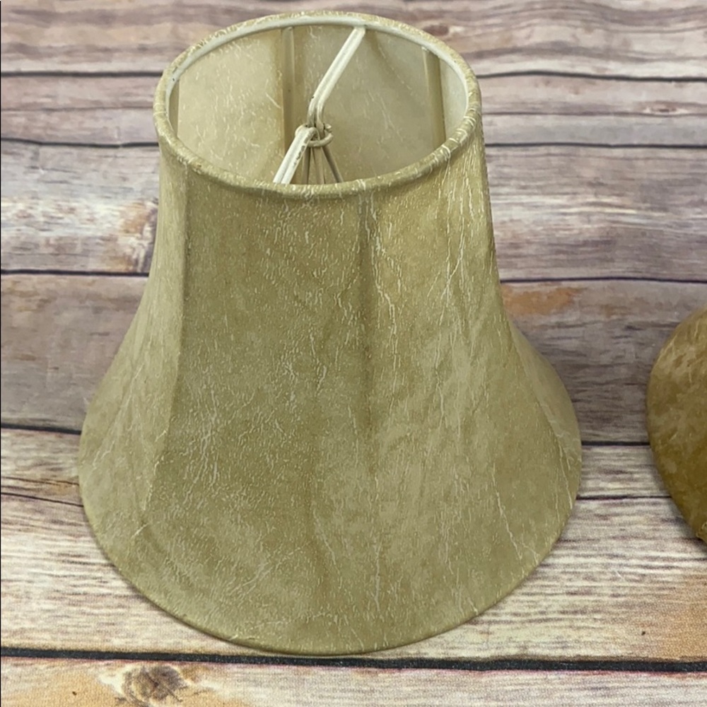 Leather look small Lampshades Set - Picture 3 of 4
